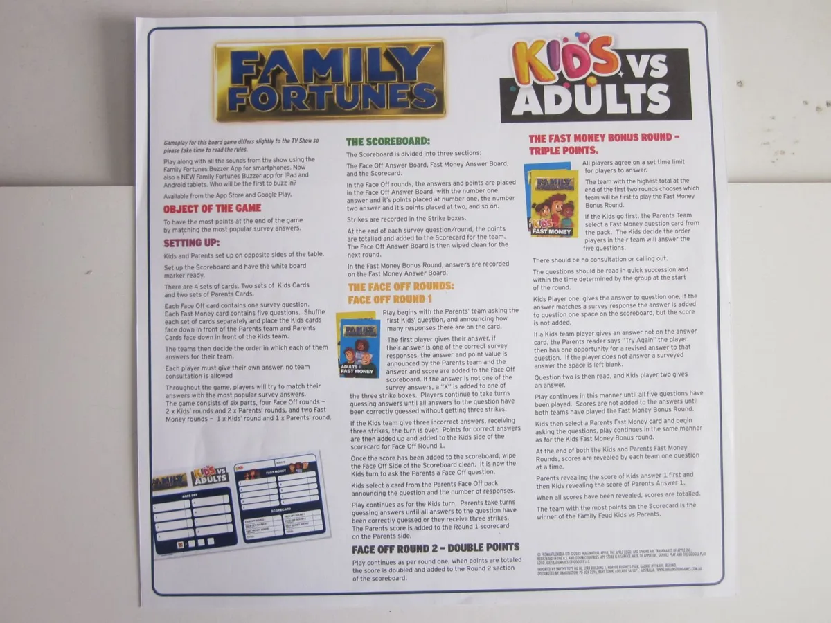 Family Fortunes Kid's Vs Adults - Image 3
