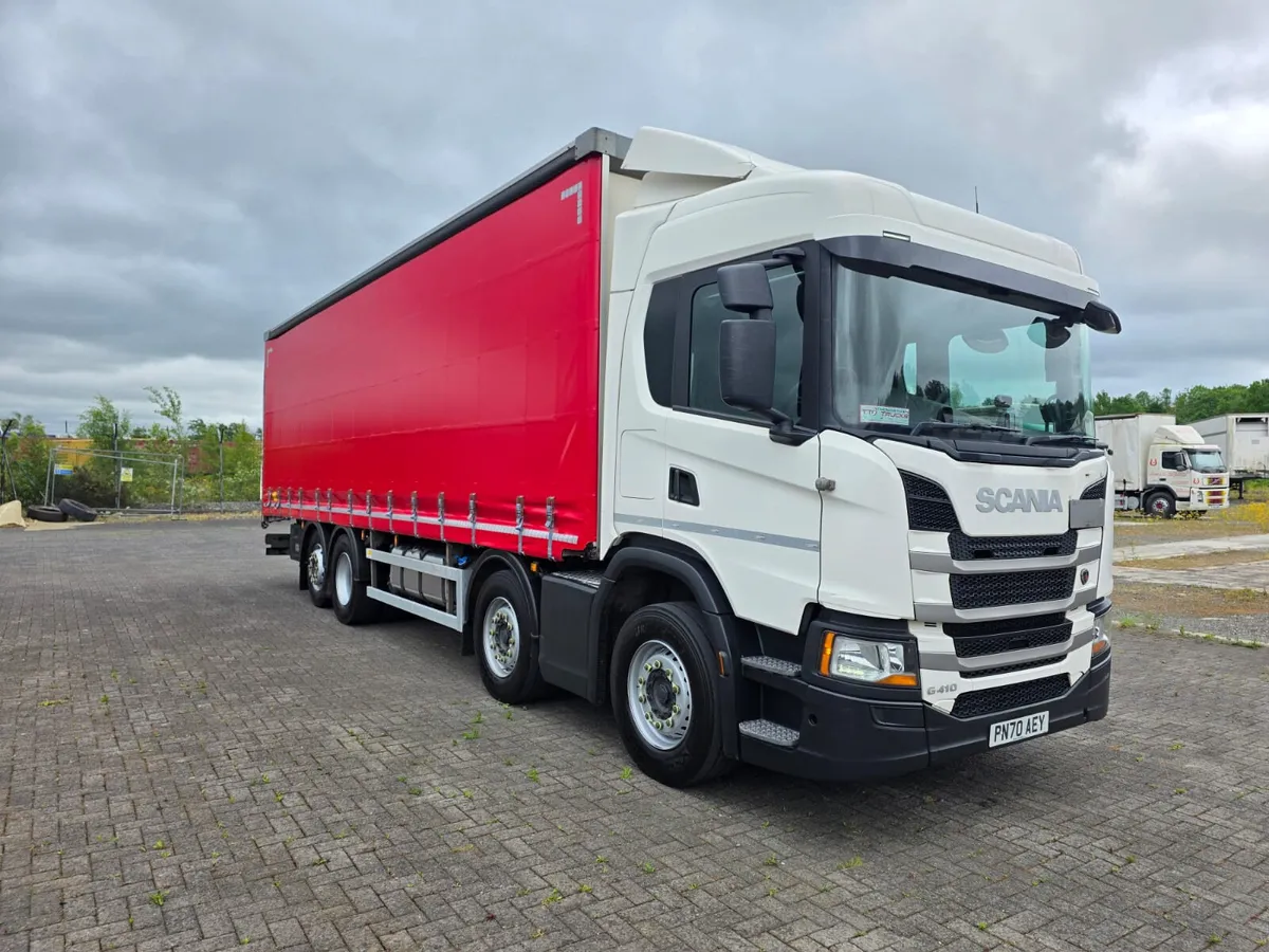 2021 Scania G410 8X2 Rear Lift Steer 30ft curtains - Image 1