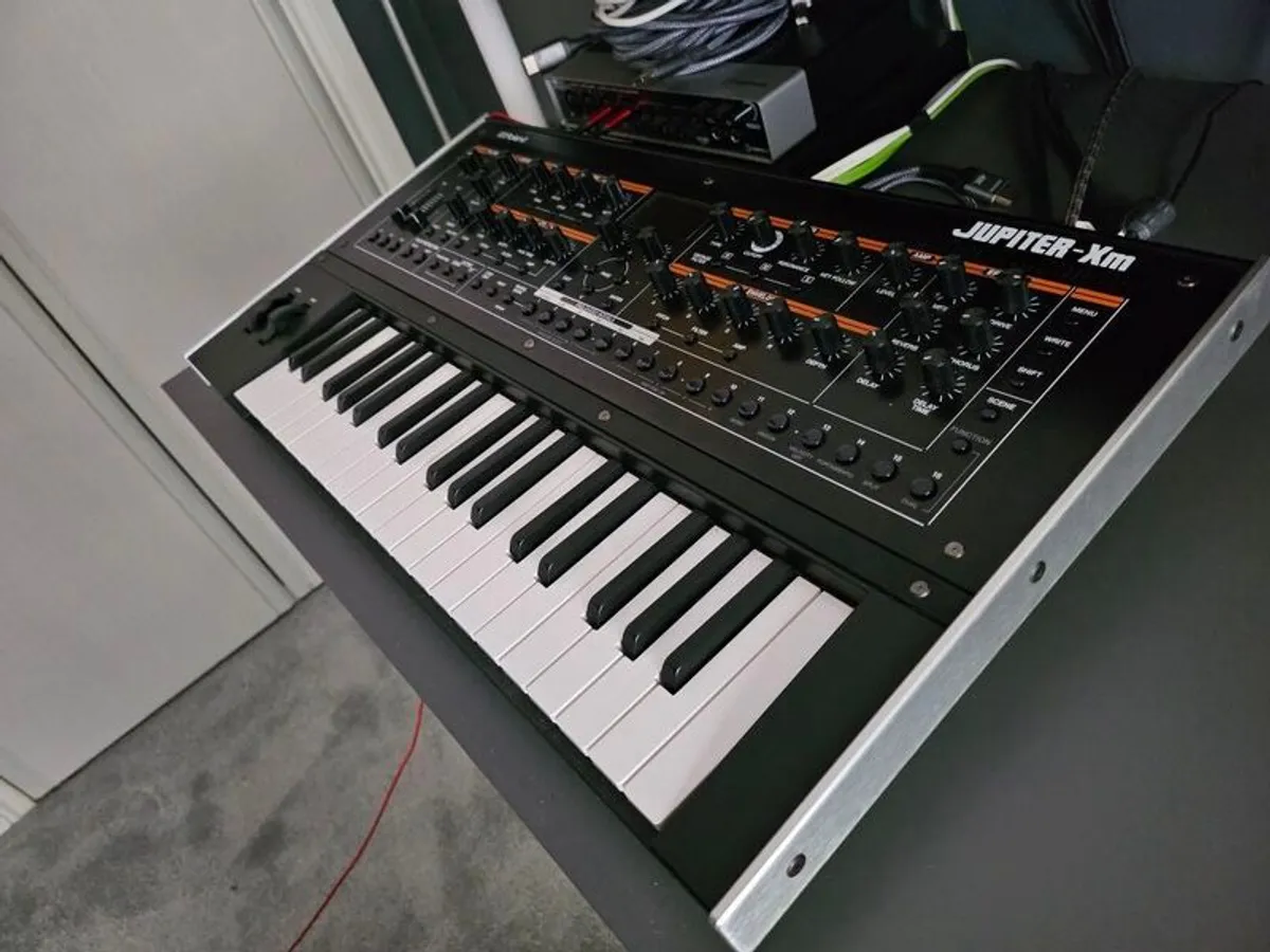 Roland Jupiter Xm, Roland TR-09, Genelec 8010a x 2, Boss Rc 505mk2, Behringer TD3, Mackie ProFX10 v3 - Image 1