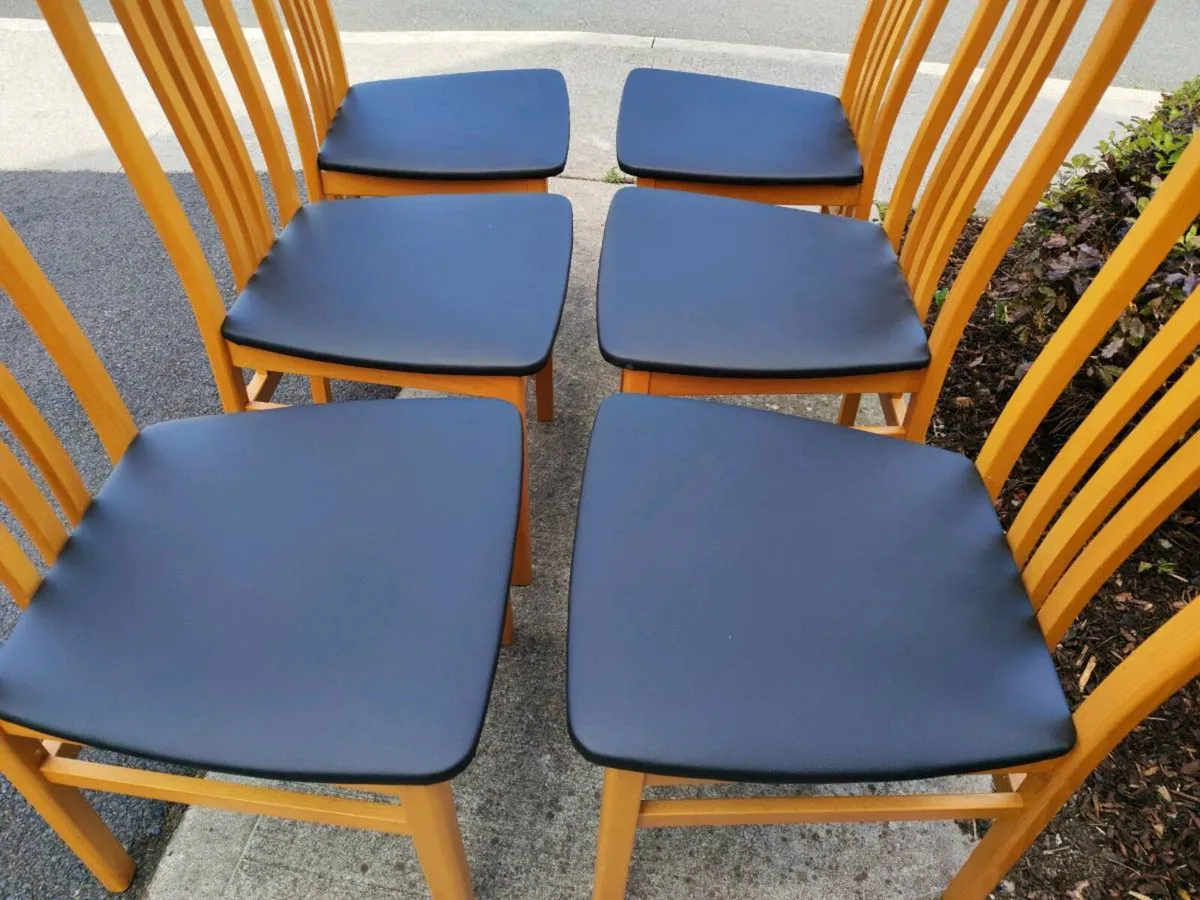 6 kitchen dining chairs - Image 3