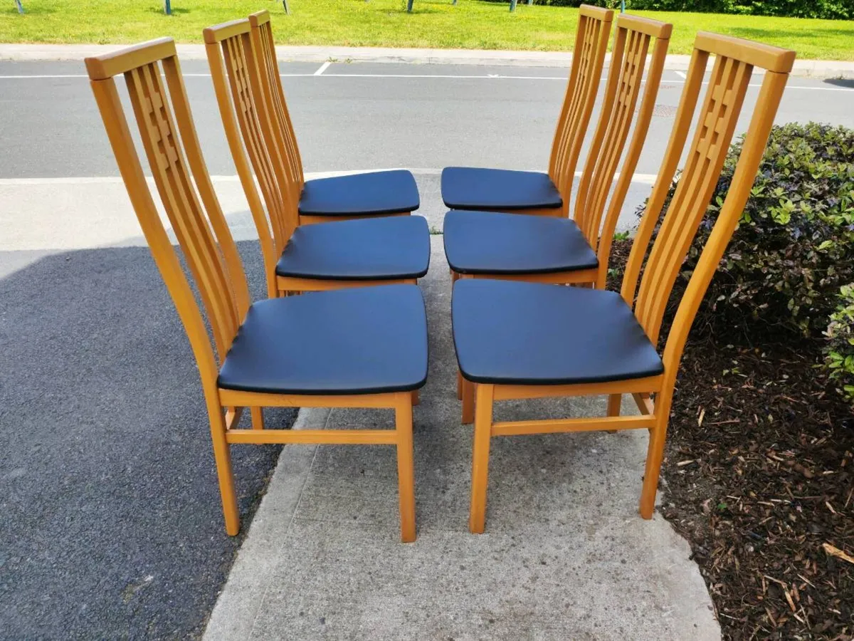 6 kitchen dining chairs - Image 4