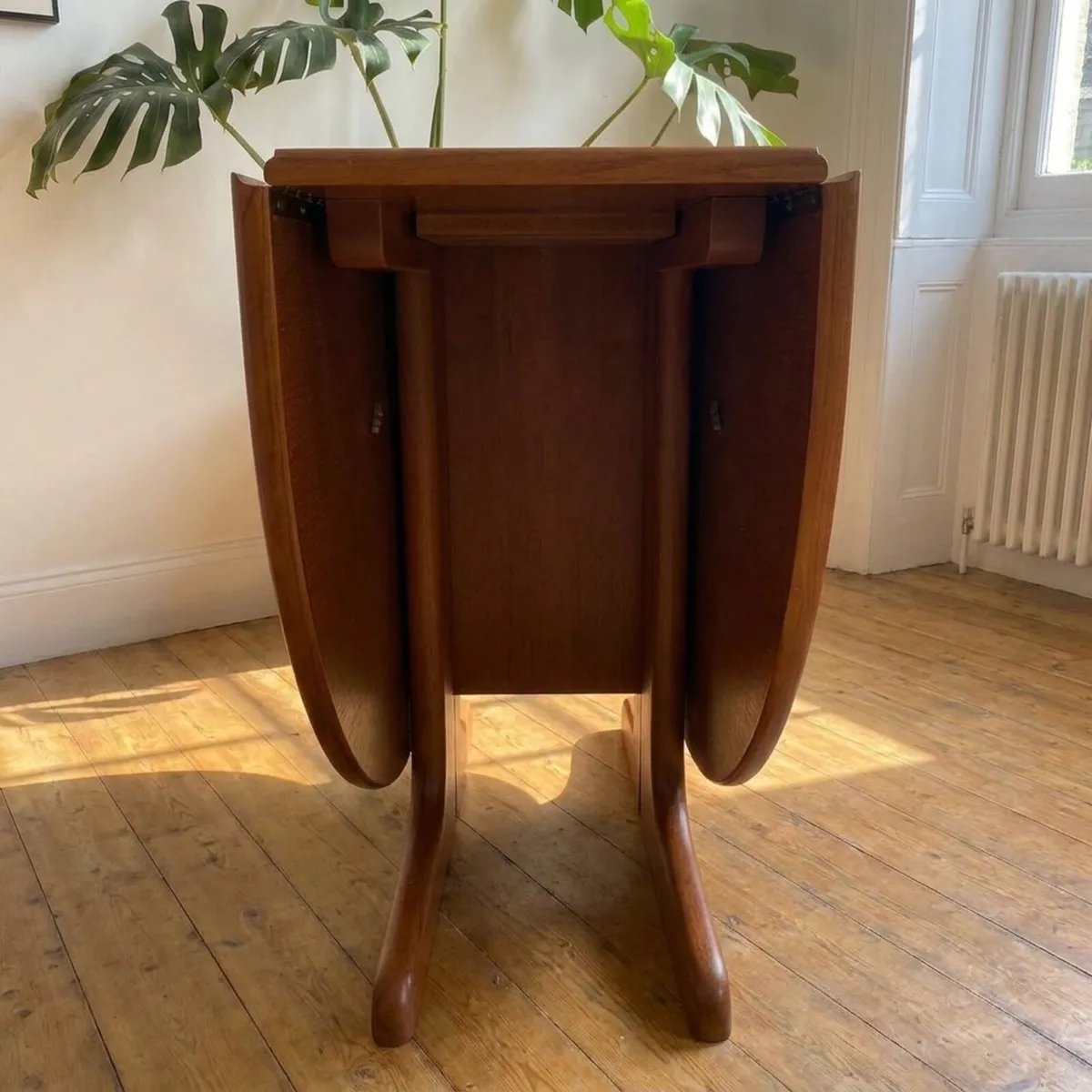 G Plan Teak Console Dining Table & 4 Chairs - Image 4