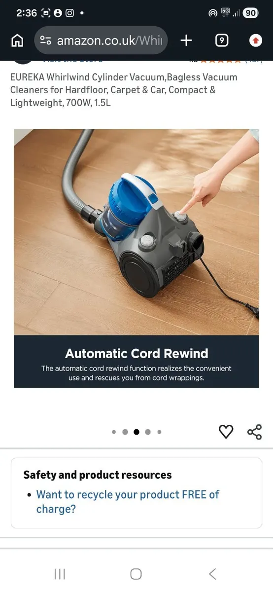 AUREKA Cylinder hoover - Image 3