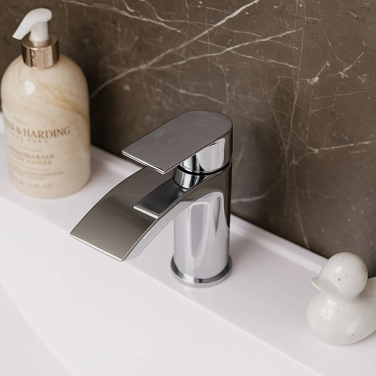 Waterfall Basin Mixer Tap | Chrome - Image 3