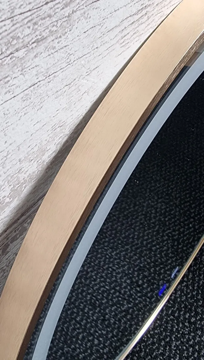LED Bathroom Mirror Gold Demister Defogger - Image 4