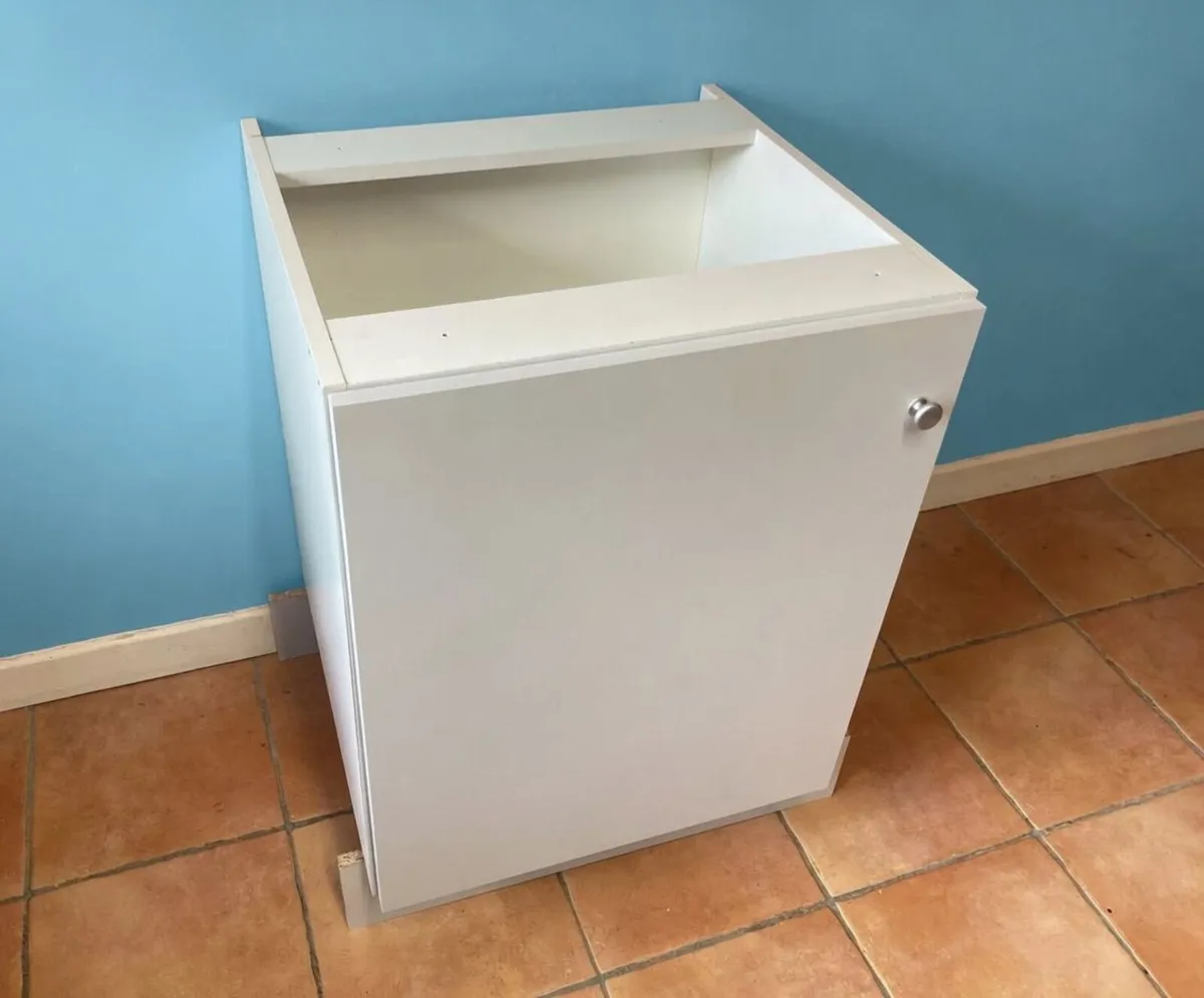 White Storage Cabinet - For Kitchen/Utility Room - Image 4
