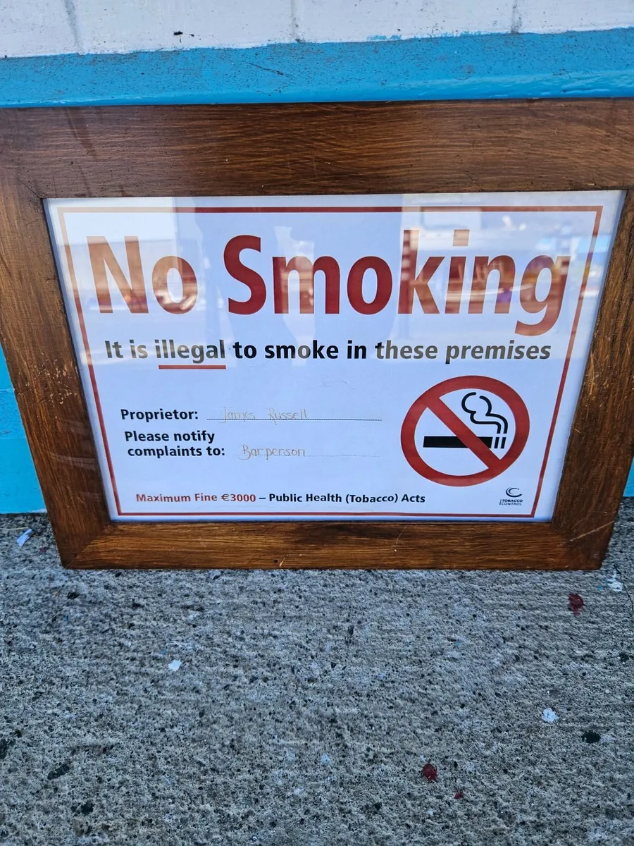 Pub No Smoking Sign - Image 3