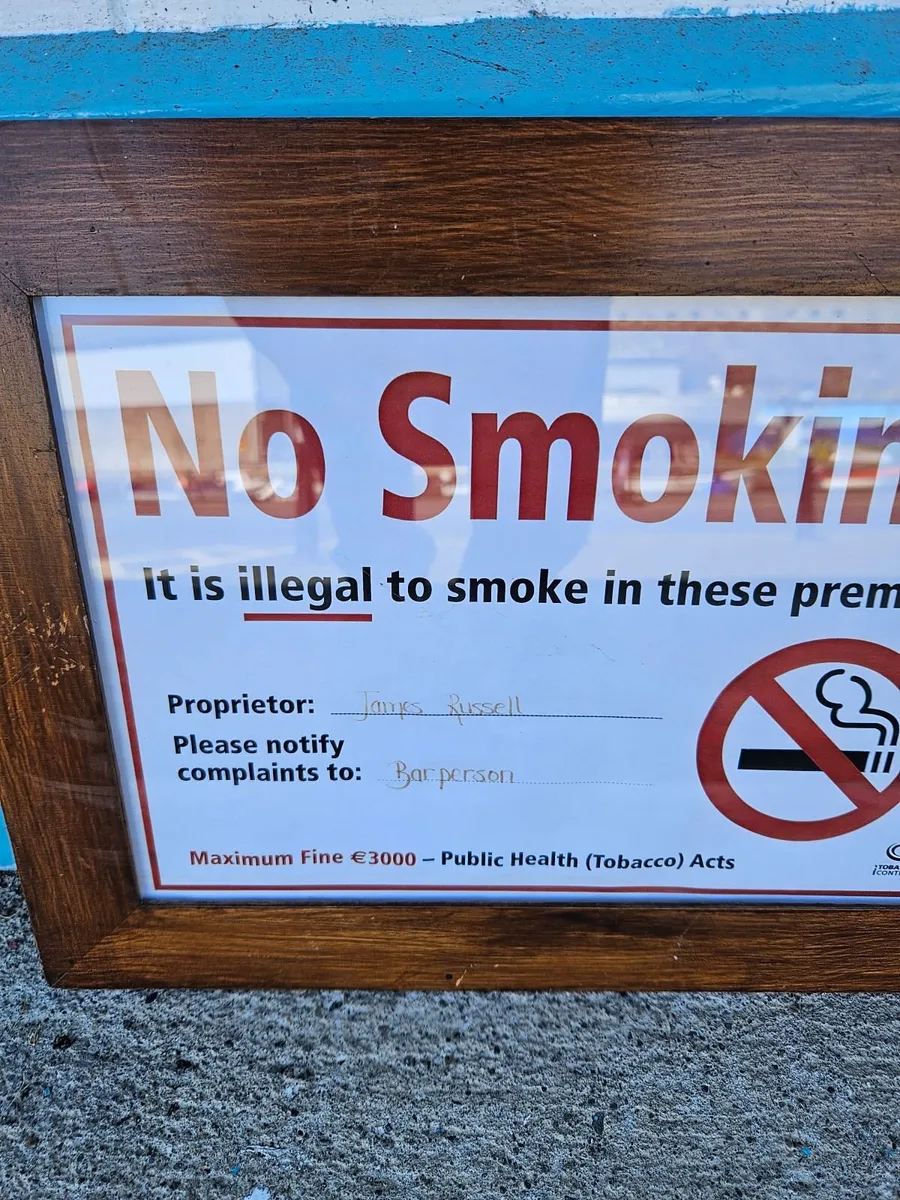 Pub No Smoking Sign - Image 2