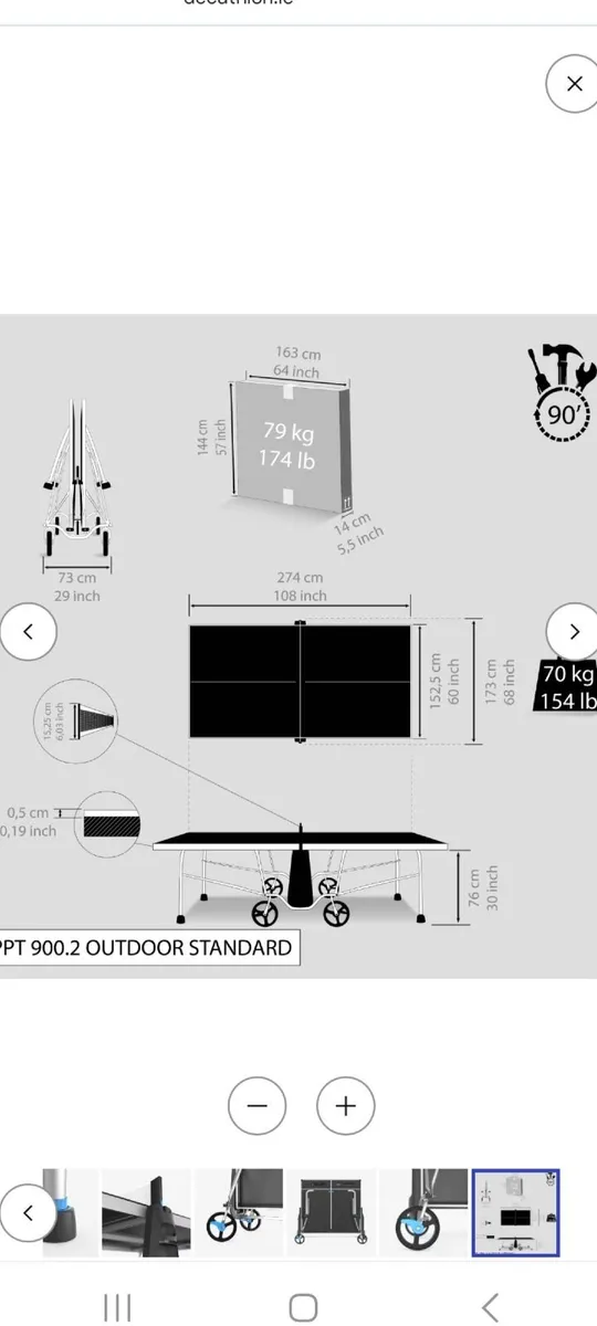 Table tennis table - Image 2