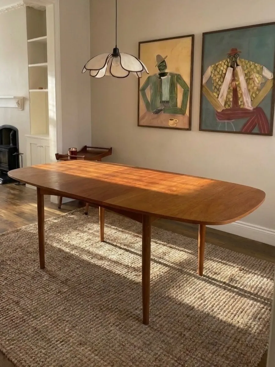 G Plan Teak Extending Dining Table & 4 Chairs - Image 4