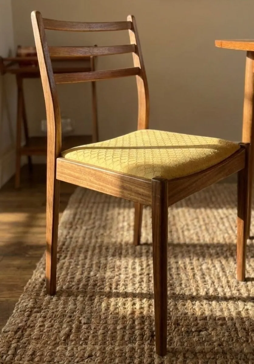 G Plan Teak Extending Dining Table & 4 Chairs - Image 3