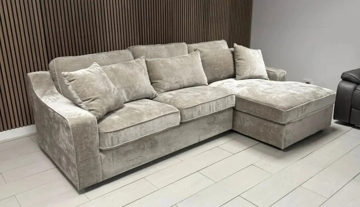 Zenn L Shaped Chase Lounge Sofa - Image 2
