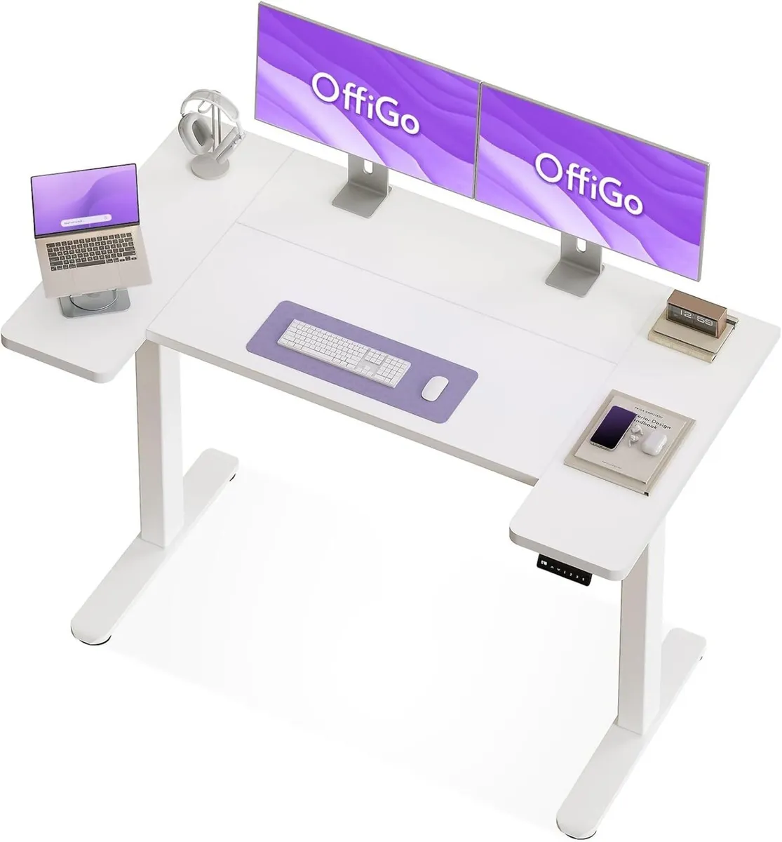 Electric Standing Desk 120cm U Shaped Height - Image 1