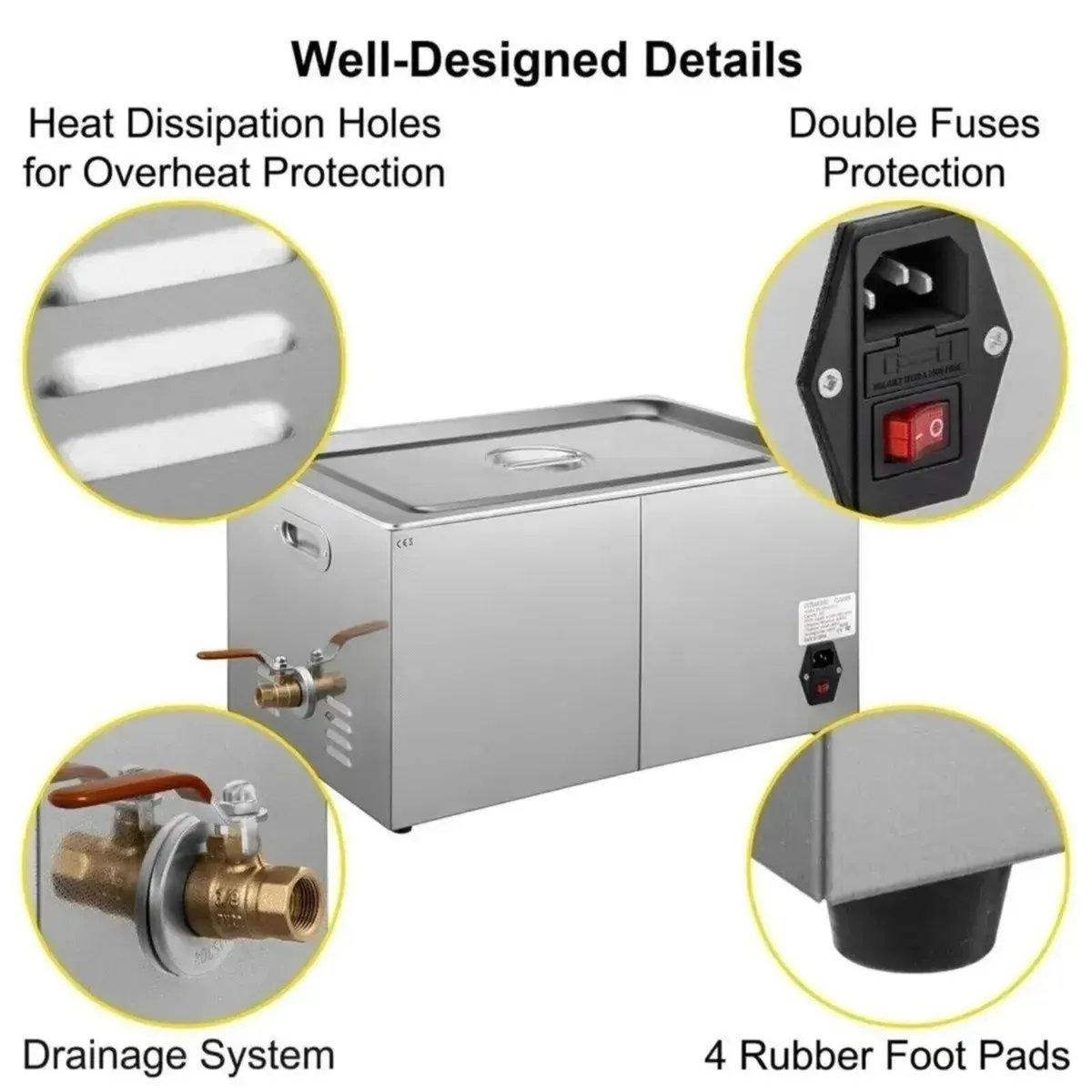 Ultrasonic Cleaner 30L Timer Heater Machine - Image 2