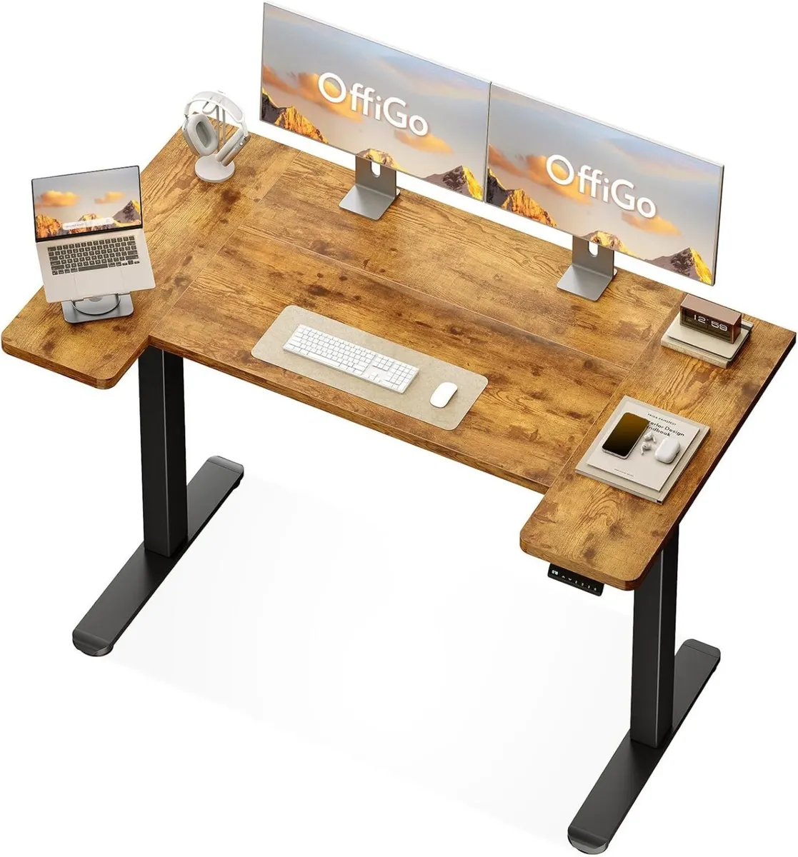 Electric Standing Desk 120cm U Shaped Height - Image 1