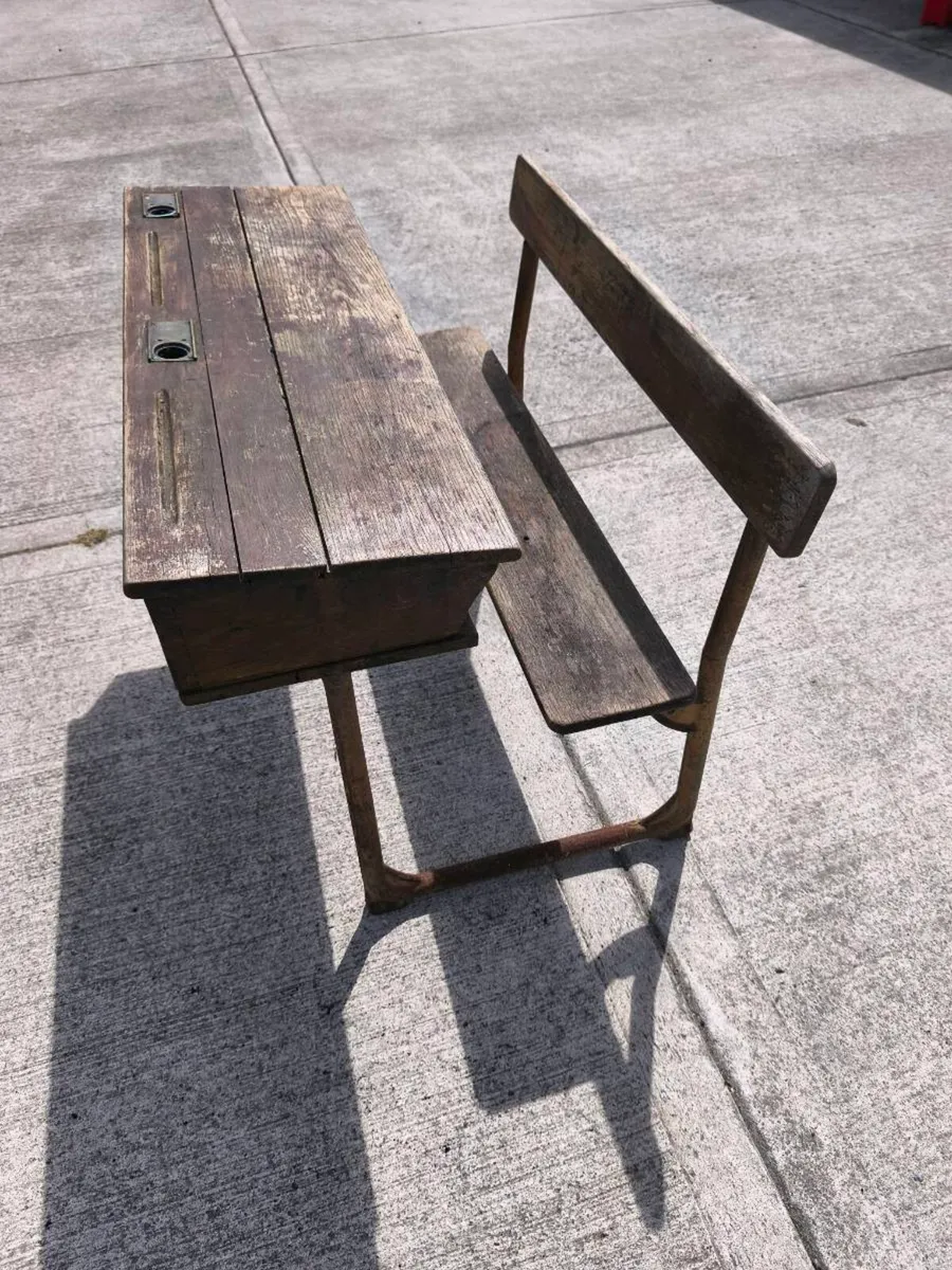 Vintage school desk
