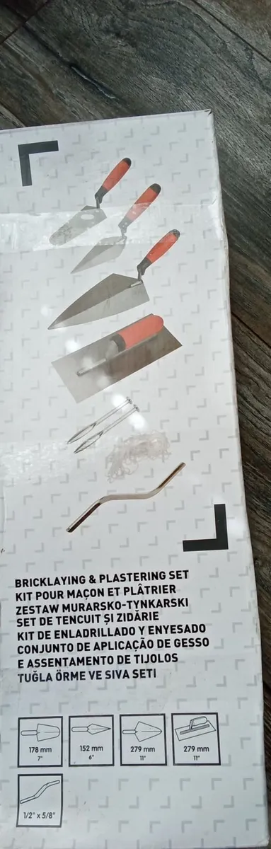 6 Piece Brick Laying and Plastering Trowel Set. - Image 1
