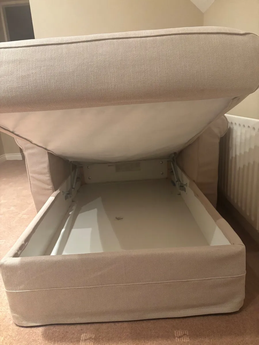 IKEA Chaise chair with armrest & hidden storage - Image 3
