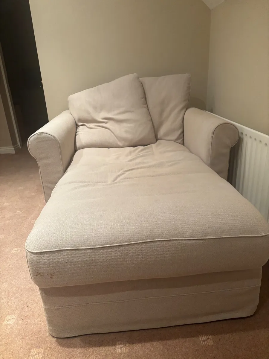 IKEA Chaise chair with armrest & hidden storage - Image 1