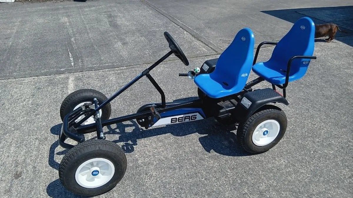 BERG Pedal Go-Kart 2-Seater - Mint Condition - Like New - Image 1