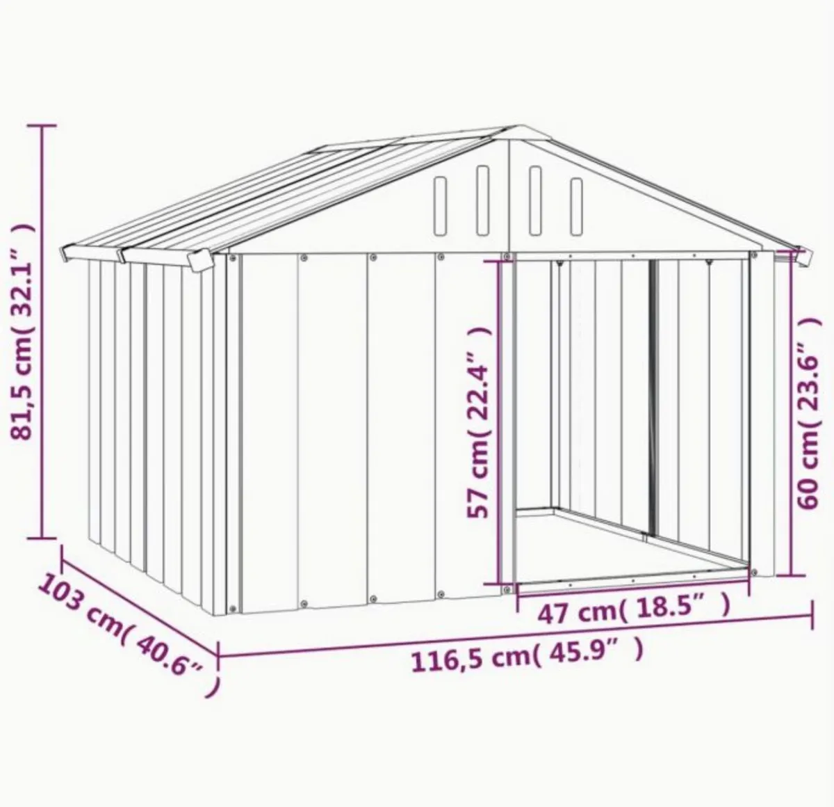 Steel Dog Kennel with free delivery - Image 4