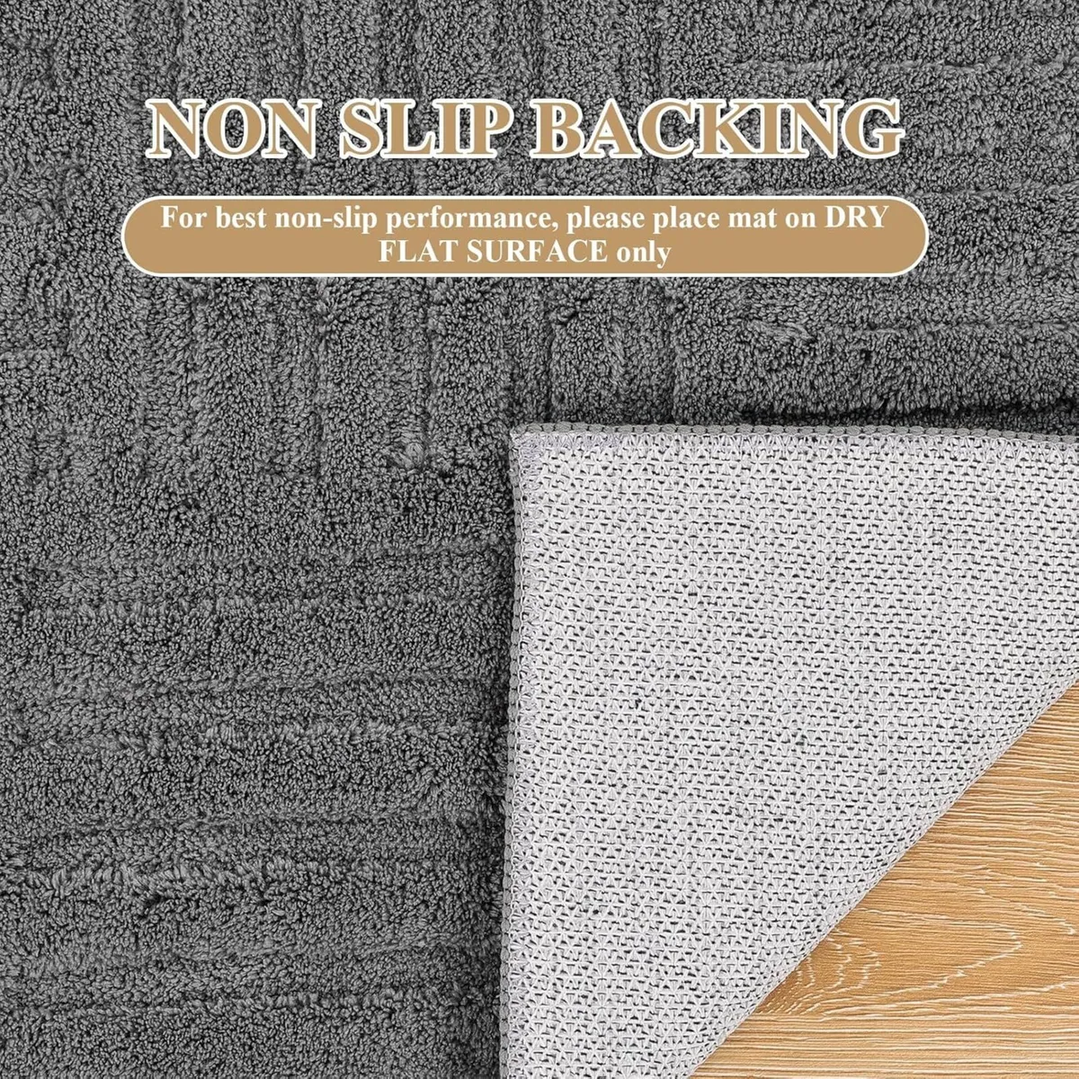 Large Rug Living Room 200 x 290 cm Grey Fluffy 3D - Image 2