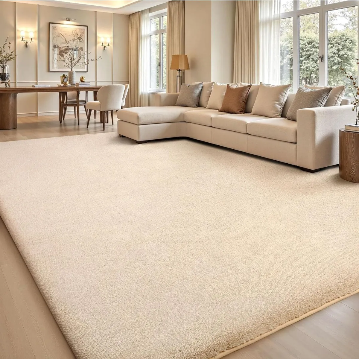 Carpet Rugs Living Room Large 200x300cm Grey Rug - Image 1