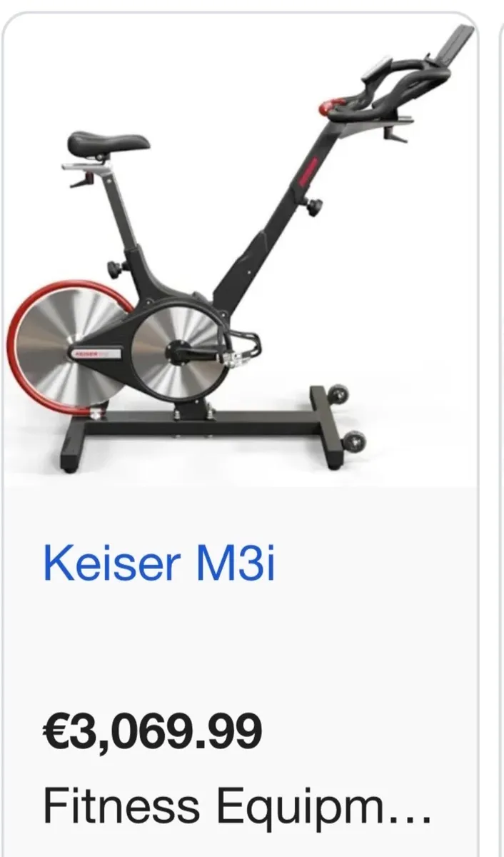 Keiser M3i Connect Spin Bike Spinner - Image 4