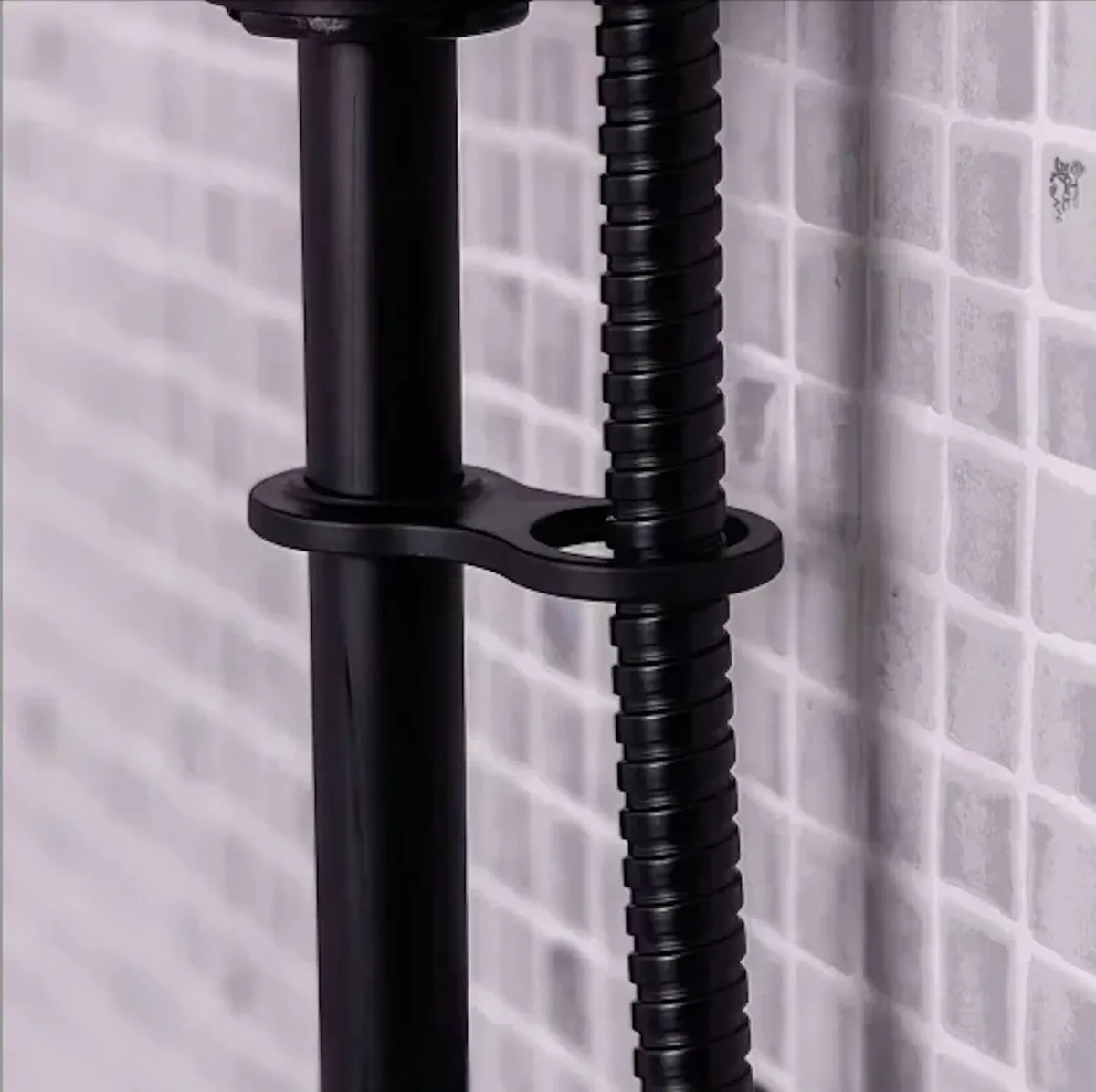 Slide Rail Shower Kit Matt Black - Image 3