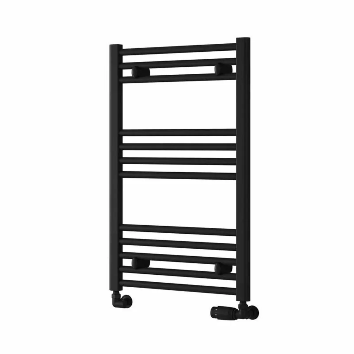 Heated Towel Rail | Matt Black | 800 x 500 mm - Image 1