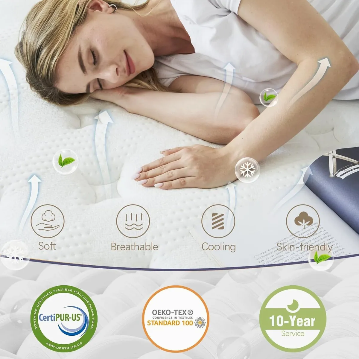 Small Double Mattress 32cm Hybrid Mattresses Size - Image 2