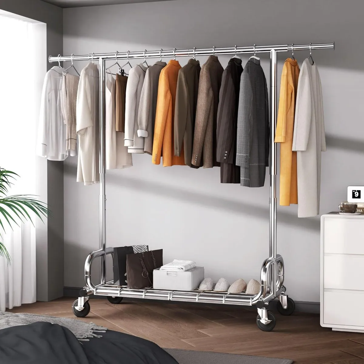 Heavy Duty Clothes Rail 204kg (450lbs) Capacity - Image 2