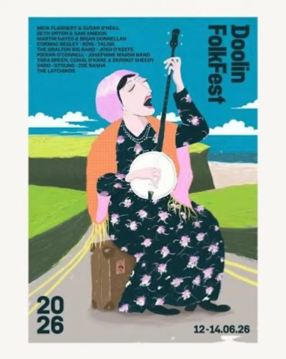 Two weekend tickets for Doolin Folk Festival 2026
