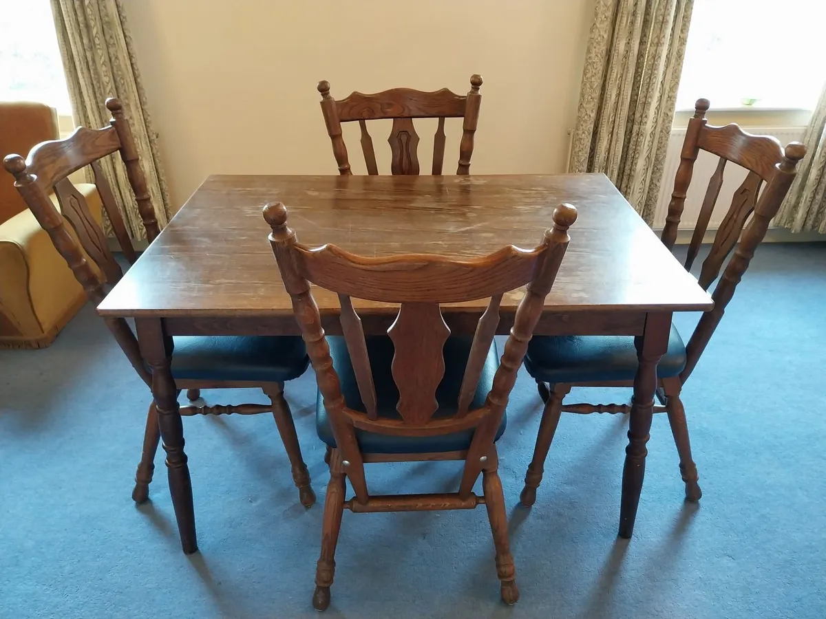 Table & 4 Chairs - Image 1