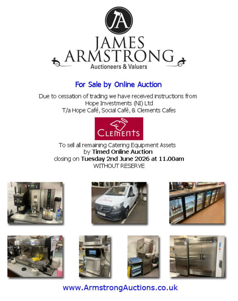 Catering Equipment **Online Auction** - Image 1
