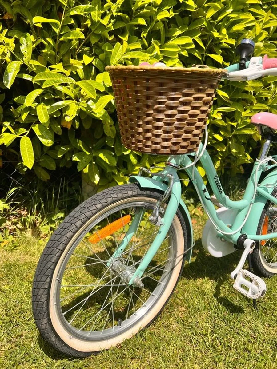 18 Inch Verve Star Bike with Basket Mint - Image 3