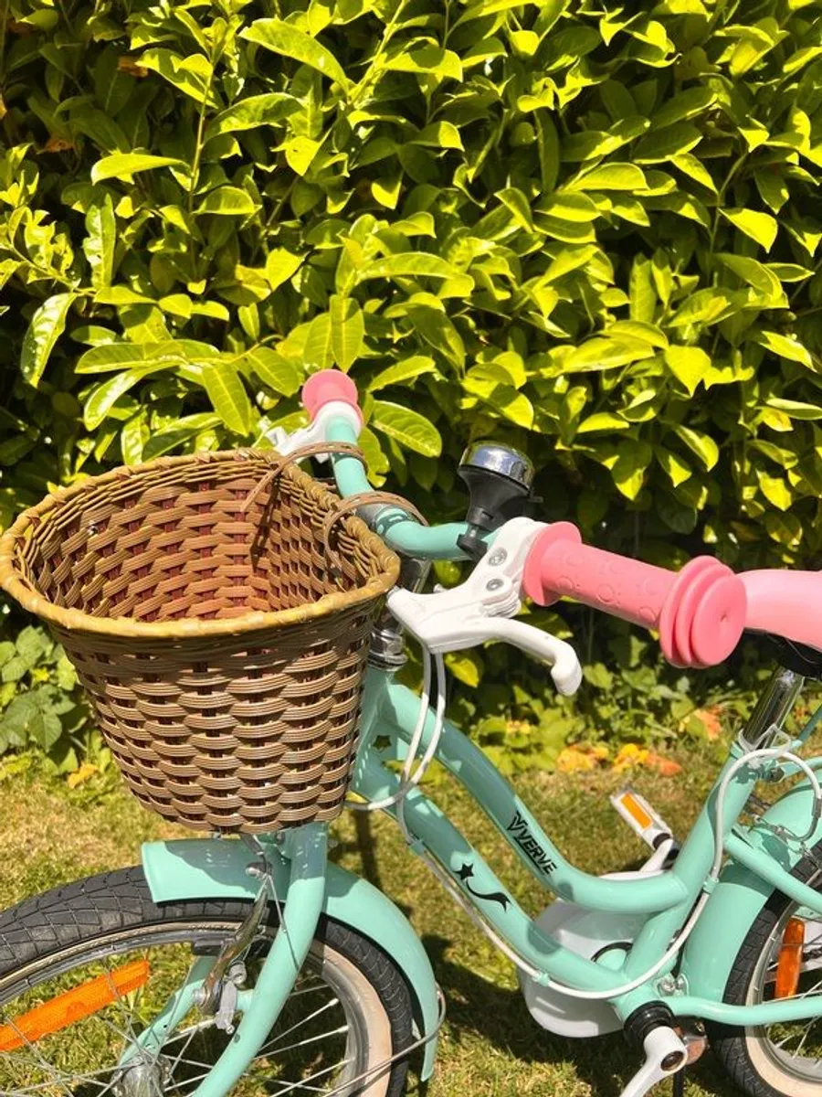18 Inch Verve Star Bike with Basket Mint - Image 4