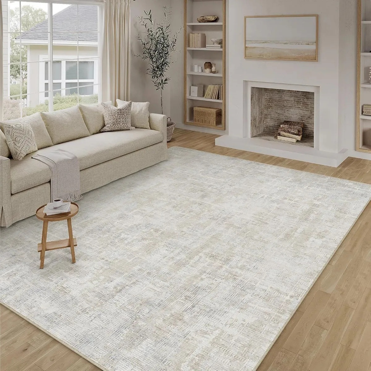 Rugs Living Room Beige Grey Area Rug 240x300cm - Image 3