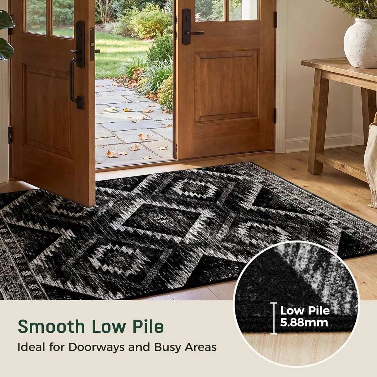 Machine Washable Large Rugs Living Room 180x270 - Image 4