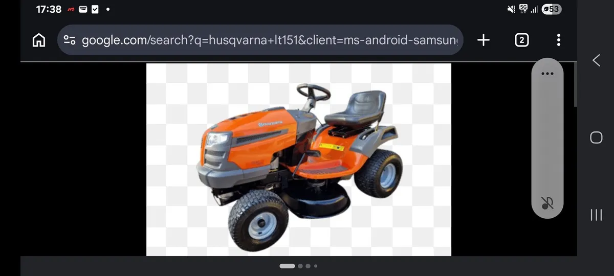 Ride on lawnmower Husqavarna LT151