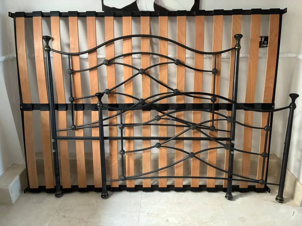 Double Bed Frame & Matress - Image 1