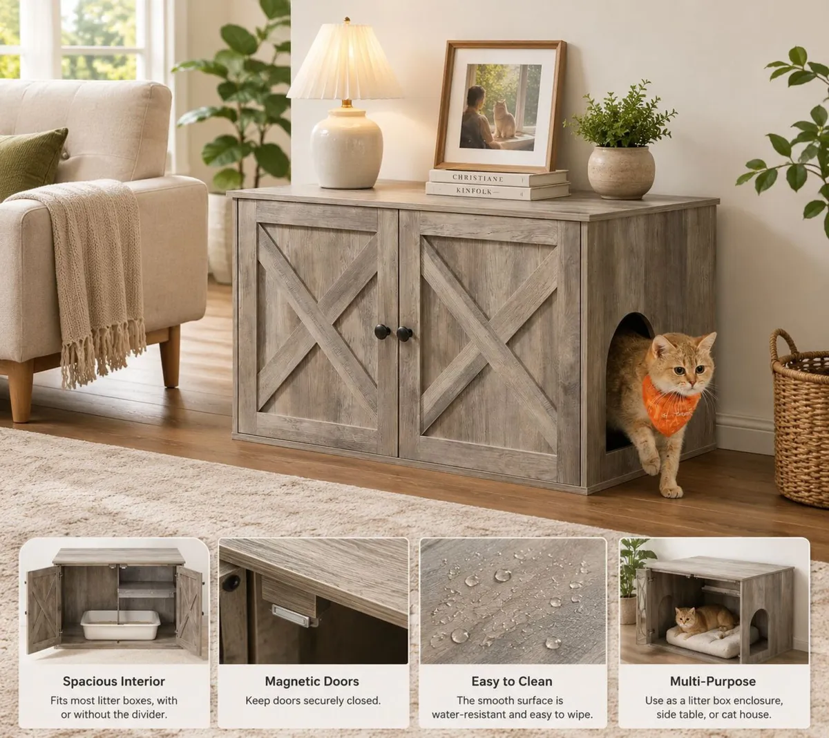 Litter Box Cabinet Furniture - Image 1