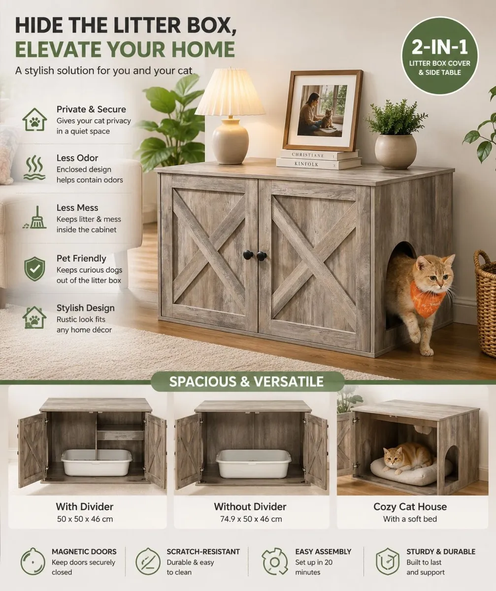 Litter Box Cabinet Furniture - Image 2