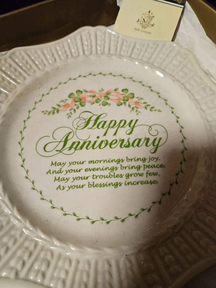 Belleek Anniversary Plate - Image 4