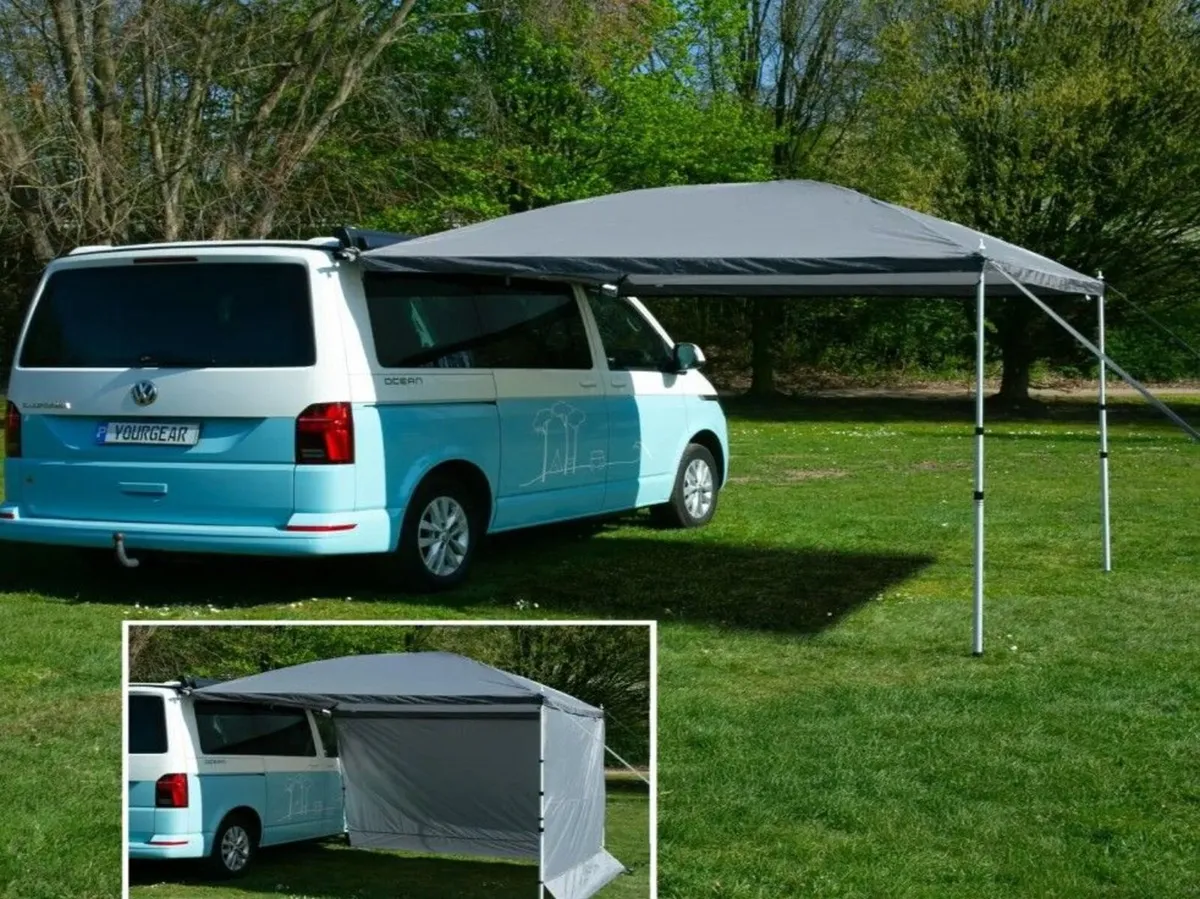 Camper Van Awning Canopy 2.6m x 2.6m Waterproof Su - Image 3