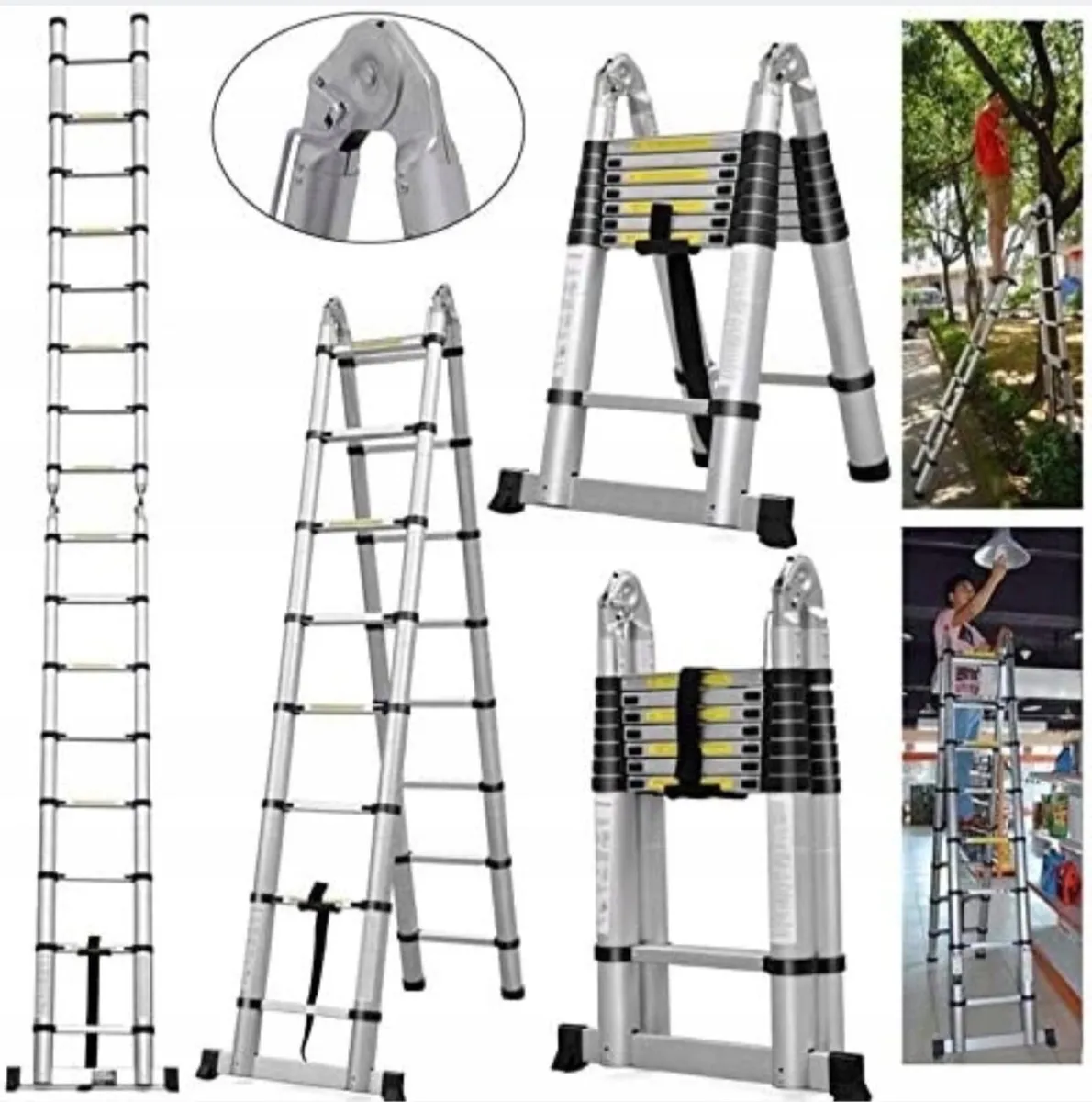 ladder 5 m aluminum up to 150 kg - Image 3