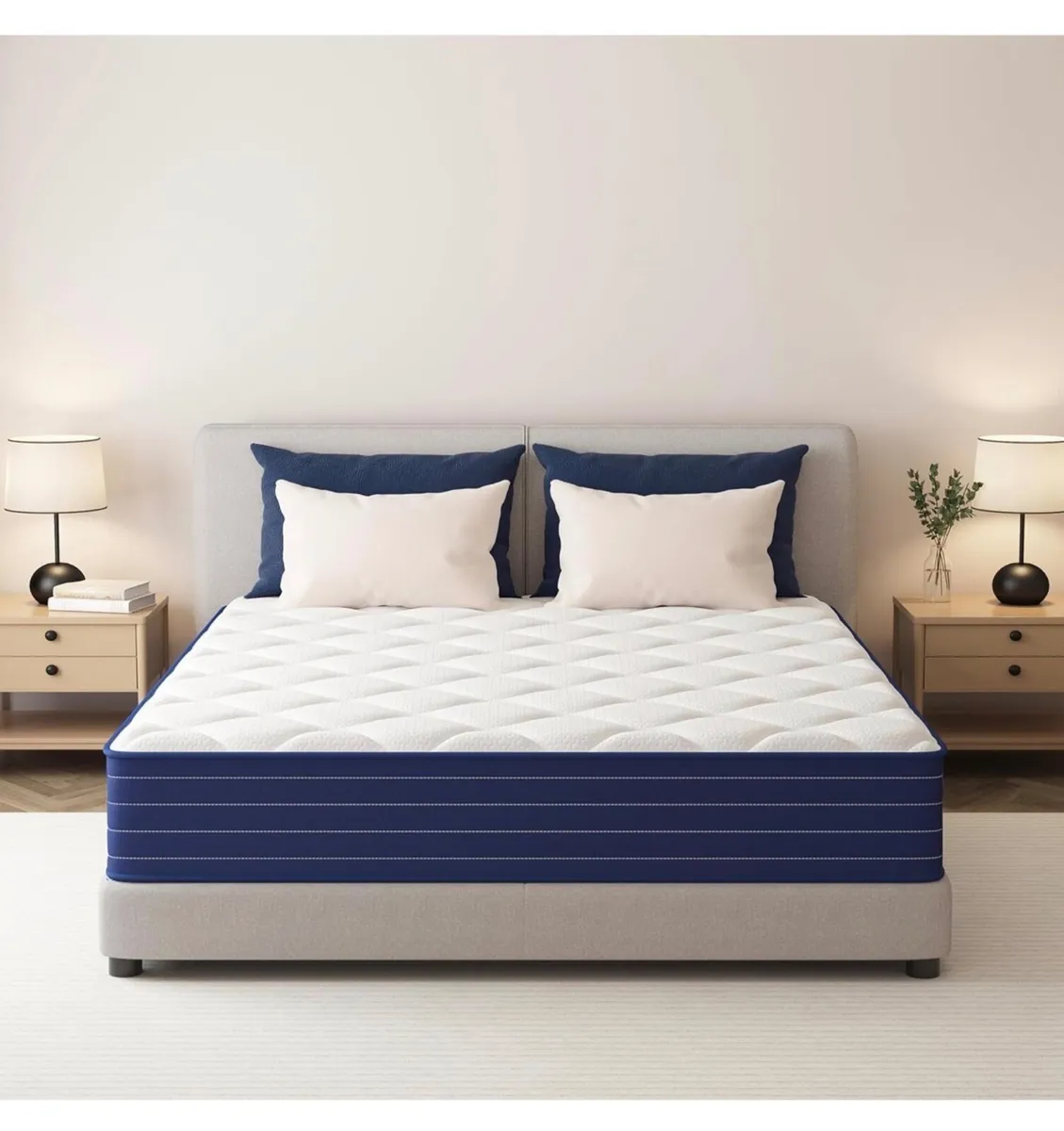 Double Mattresses, 10 Inch Gel Memory Foam 7 Zone - Image 1