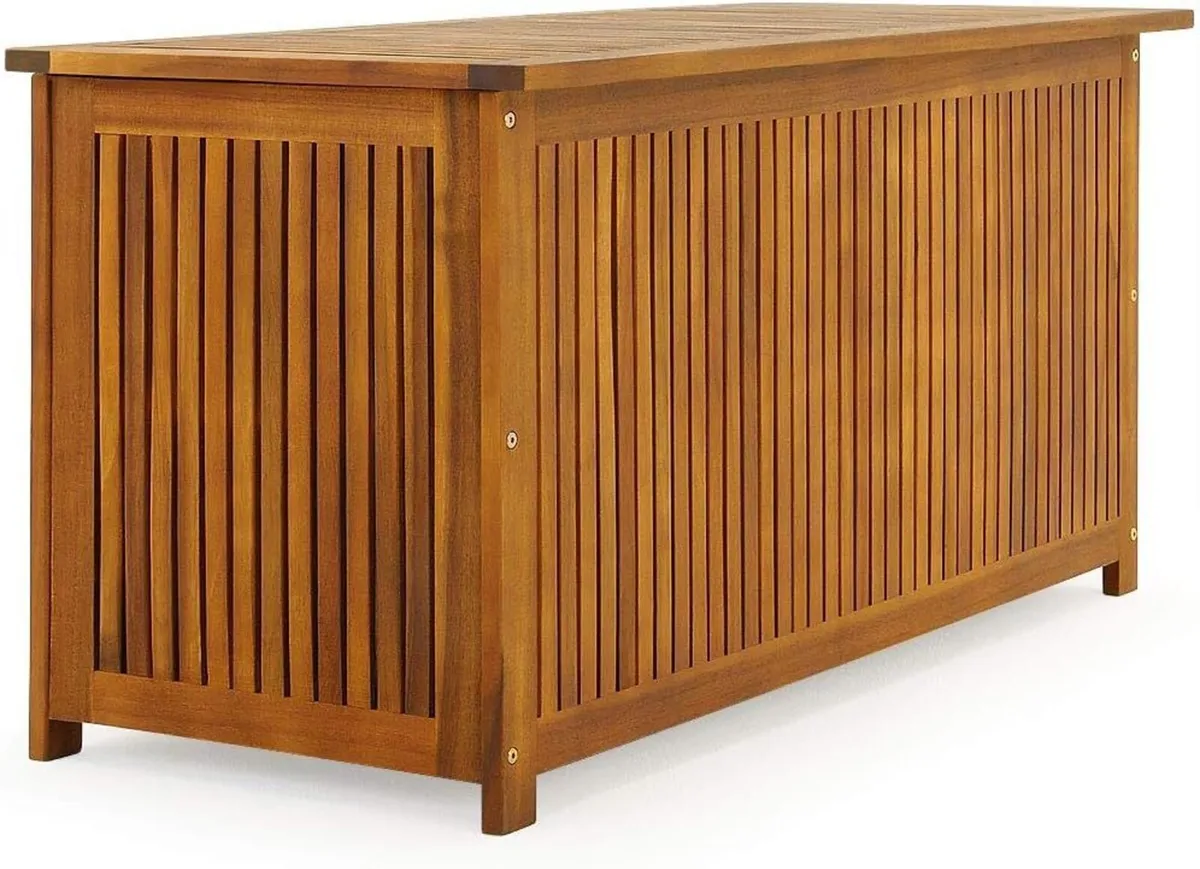 Acacia Wood Garden Storage Box 205L - Image 4