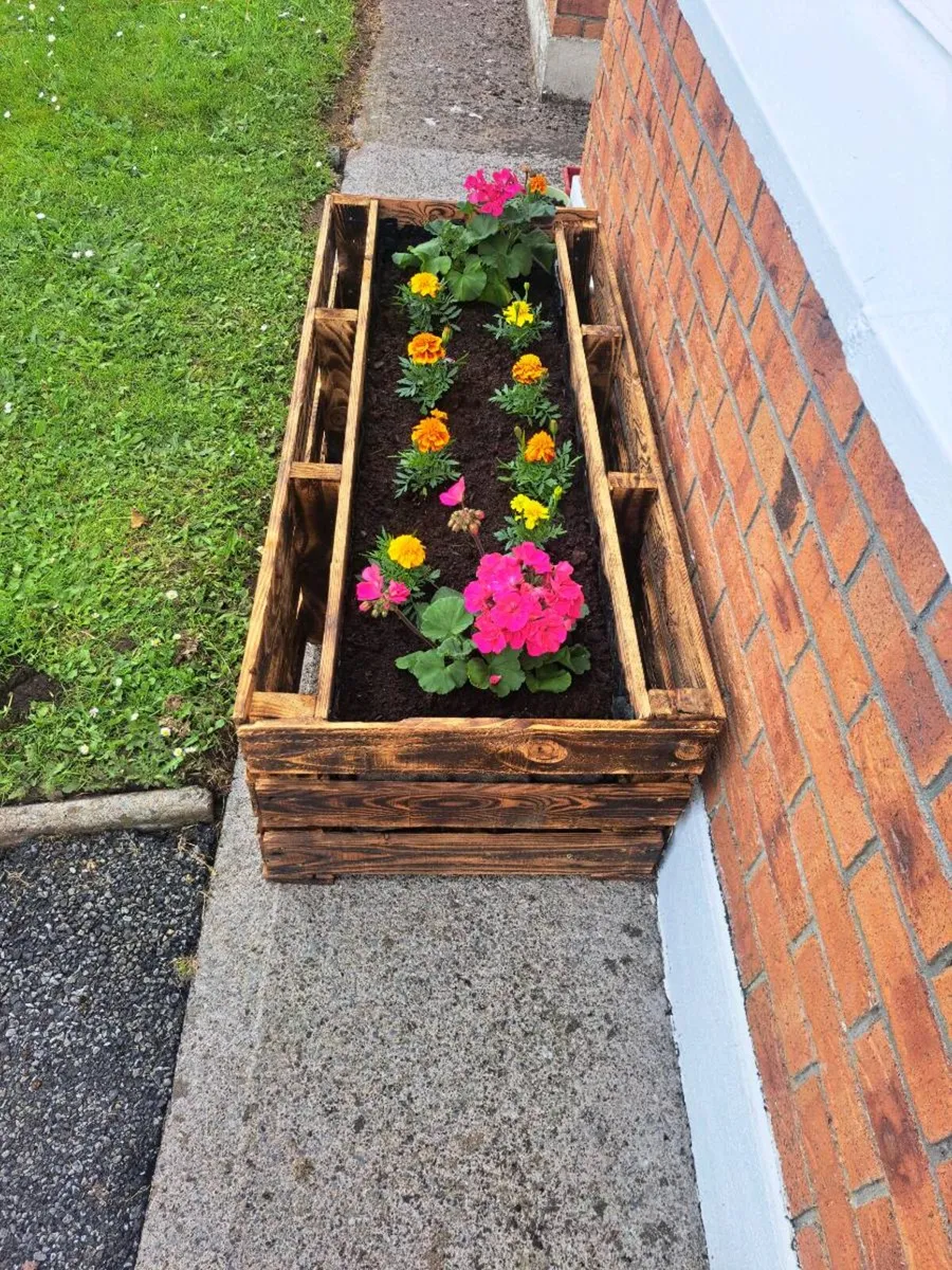 Handmade Wooden Flower Planter Boxes - Image 2