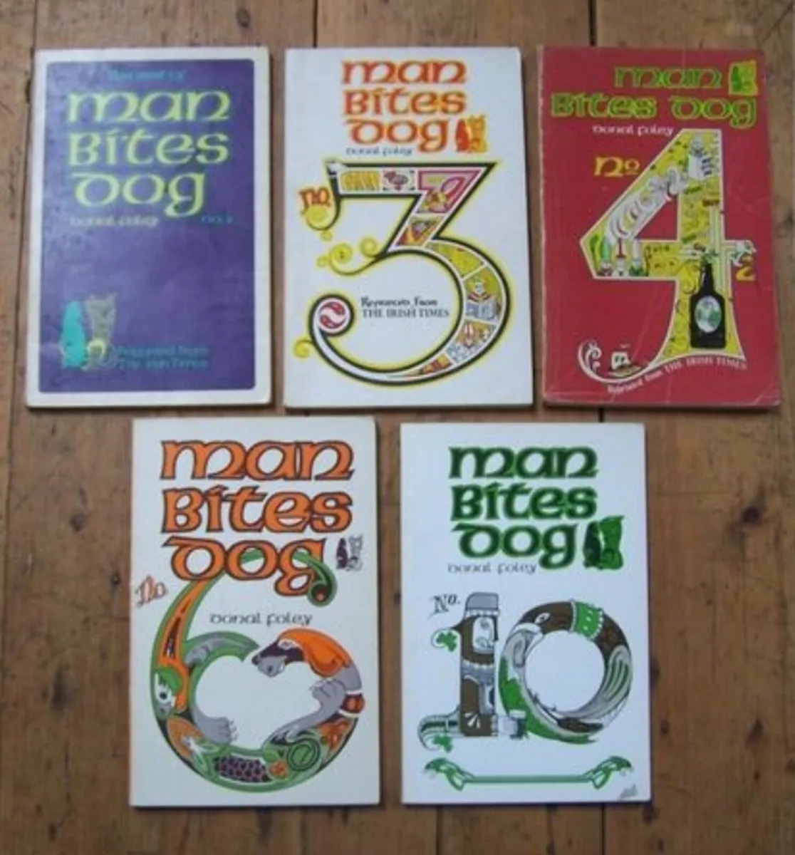 Man Bites Dog Books x 5 - Irish Humour Books - Image 1